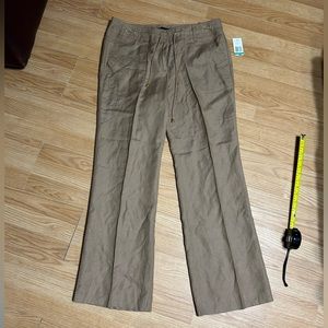 NWT Tan Wide-Leg Pants ‘Sharagano’ women’s size 16